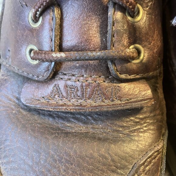 Ariat Women Leather Shoes Size 7 B 70063 ATS Terrain Hiking Endurance Boot Brown - Picture 6 of 13